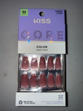 KISS Press-On Nails in Mauve Pink